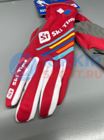 Перчатки лыжероллерные Ski Time красн. S1901 NEW
