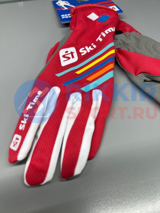 Перчатки лыжероллерные Ski Time красн. S1901 NEW