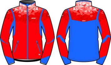 Куртка KV+ TORNADO jacket red\blue 22V104.32