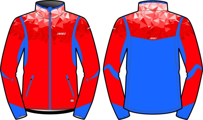 Куртка KV+ TORNADO jacket red\blue 22V104.32