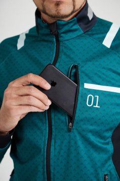 Куртка разминочная КОМАНДНАЯ ЛИНИЯ Баланс муж. SJK201M-0301 зеленый черный