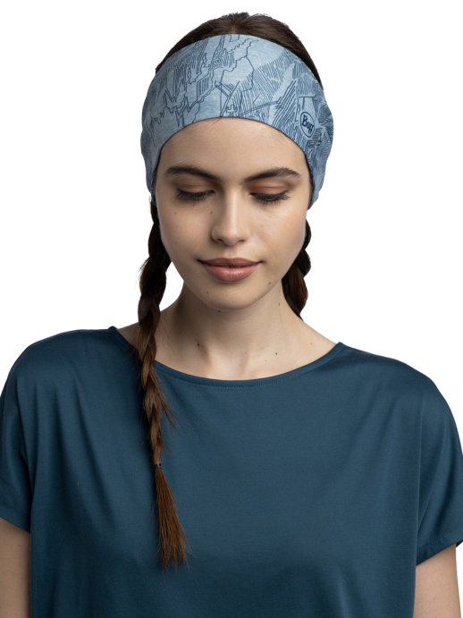 Повязка Buff CoolNet UV Wide Headband Laven Mist 133778.904.10.00
