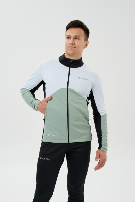 Тренировочная куртка Nordski Pro 2.0 Pearl Blue/Ice Mint/Black NSM609027