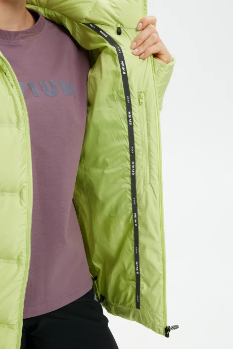 Куртка пуховая Bivium д/жен. &quot;Zefy&quot; лаймовый