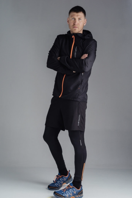 Лосины Nordski Premium Black/Orange NSU150103