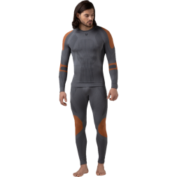 Термобелье V-MOTION ALPINESPORTS Мужской ASM Серо-оранжевый
