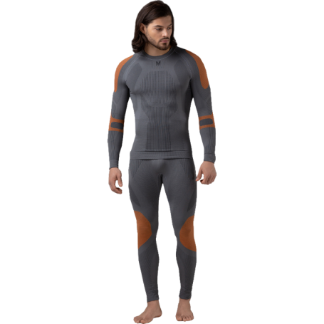 Термобелье V-MOTION ALPINESPORTS Мужской ASM Серо-оранжевый
