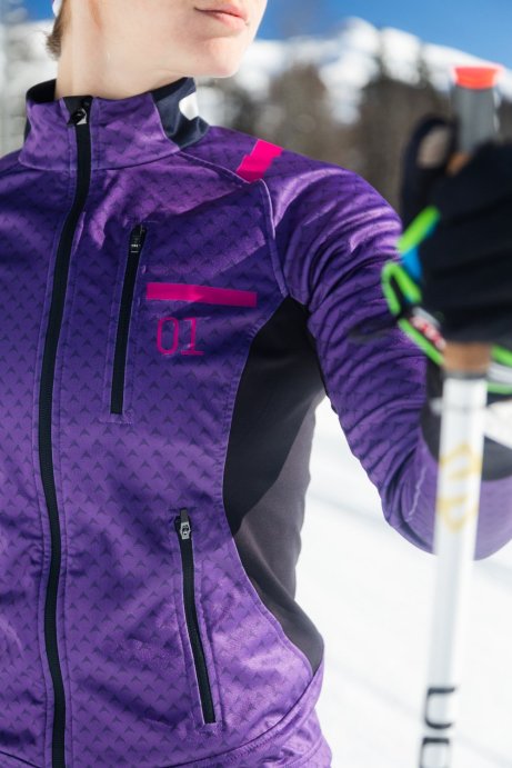 Куртка разминочная КОМАНДНАЯ ЛИНИЯ Баланс жен. SJK201W-0610 фиолетовый-розовый в Твери