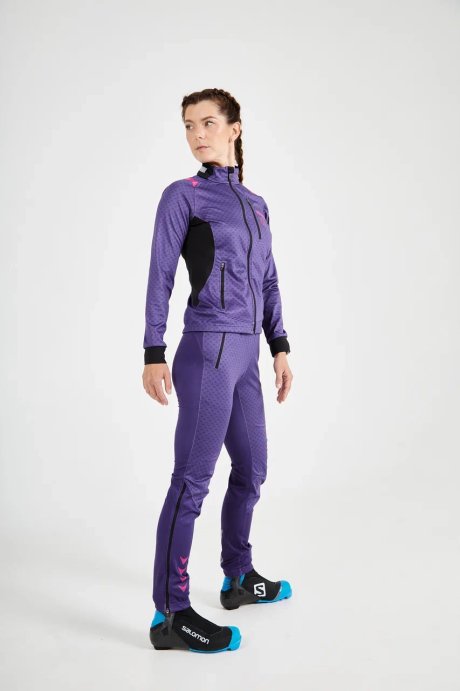 Куртка разминочная КОМАНДНАЯ ЛИНИЯ Баланс жен. SJK201W-0610 фиолетовый-розовый в Твери