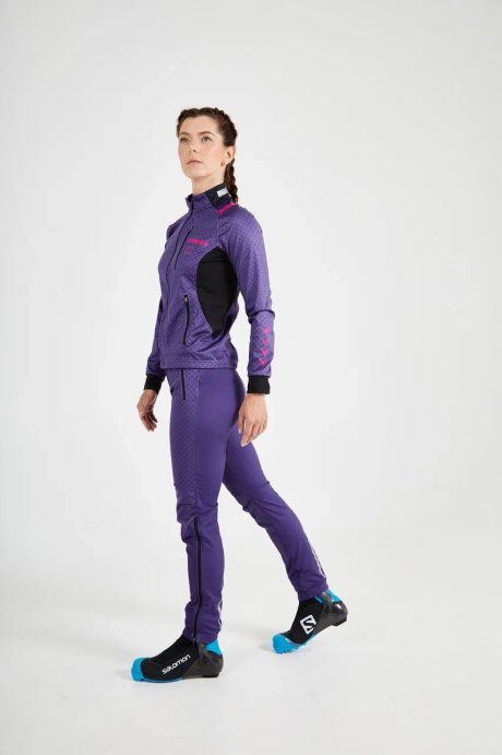 Куртка разминочная КОМАНДНАЯ ЛИНИЯ Баланс жен. SJK201W-0610 фиолетовый-розовый в Твери