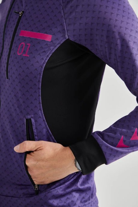 Куртка разминочная КОМАНДНАЯ ЛИНИЯ Баланс жен. SJK201W-0610 фиолетовый-розовый в Твери