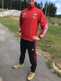 Костюм летний РОССИЯ красный