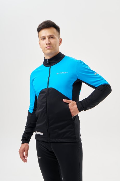 Тренировочная куртка Nordski Pro 2.0 Light Blue/Black NSM609284