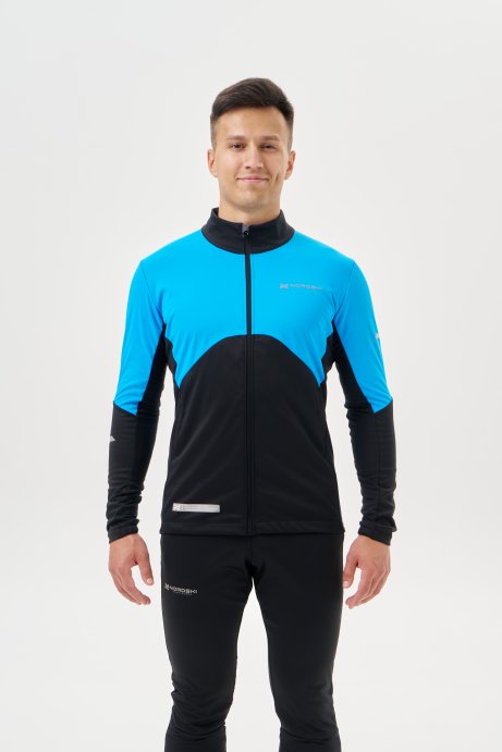Тренировочная куртка Nordski Pro 2.0 Light Blue/Black NSM609284