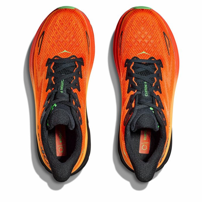 Кроссовки Hoka M CLIFTON 9 Flame / Vibrant Orange в Твери