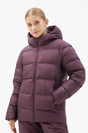 Куртка пуховая Bivium д/жен. "Zefy" сливовый