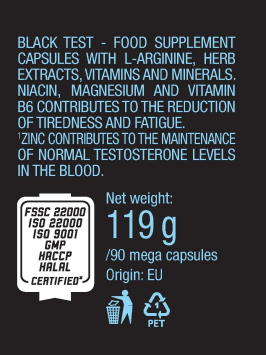 Тестостероновый бустер BiotechUSA Black Test 90 капс.