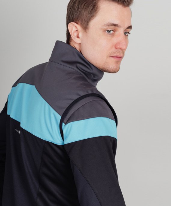 Жилет разминочный Nordski Drive Black/Blue NSM825170 в Твери