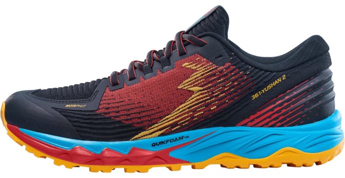 Кроссовки 361 -YUSHAN 2 муж. черный/оранжевый Y2104/0928