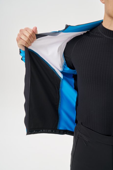 Тренировочная куртка Nordski Pro 2.0 White/Black/Light Blue NSM609390