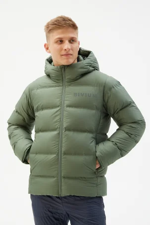 Куртка пуховая Bivium д/муж. "Gelu" зеленый
