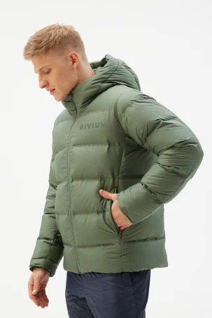 Куртка пуховая Bivium д/муж. "Gelu" зеленый