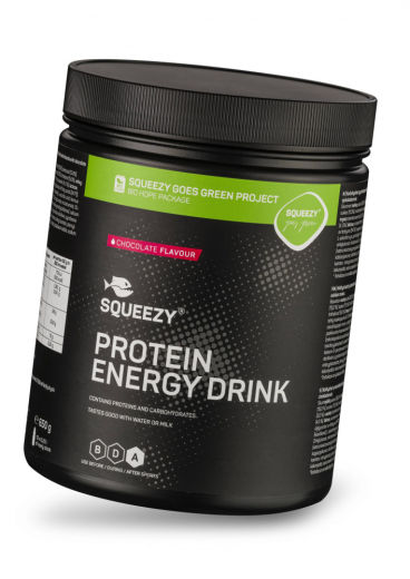 Напиток восстановительный Protein Energy Drink SQUEEZY, 650 г, шоколад — 
