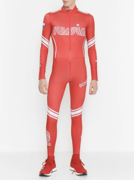 Гоночный костюм BOSCO сборной России слитный, облегченный,  бордо.