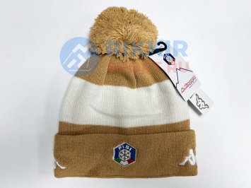 Шапка Kappa K0205 бежев.-бел.
