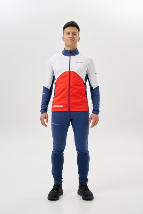 Тренировочная куртка Nordski Pro 2.0 White/Red/Blue NSM609391