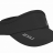 Козырек для бега 2XU с регулировкой BLK/BLK Чёрный/Серебряный OSFA UQ5686f