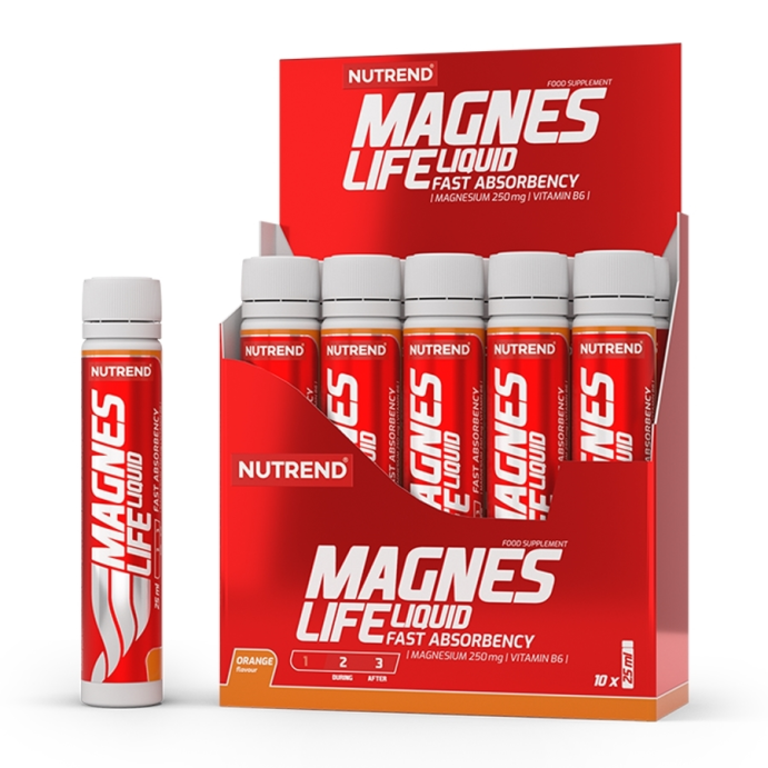 Жидкий магний MagnesLife Nutrend, 10шт по 25мл (Апельсин)