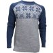 Свитер ULVANG Rav Kiby с кругл. вырезом муж. 77411/69608 синий/сер.меланж в Твери