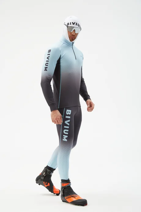 Костюм гоночный утепл. Bivium &quot;Энергия 2.0&quot; муж. коричневый_голубой