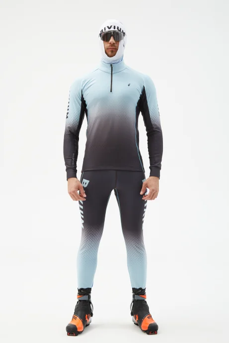 Костюм гоночный утепл. Bivium &quot;Энергия 2.0&quot; муж. коричневый_голубой