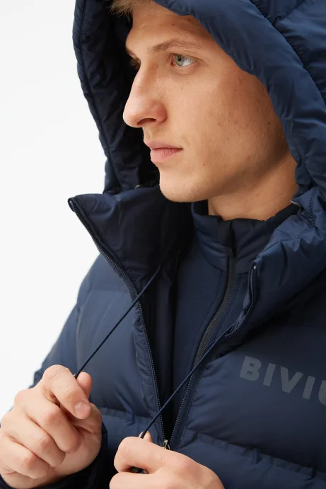 Куртка пуховая Bivium д/муж. "Gelu" синий в Твери