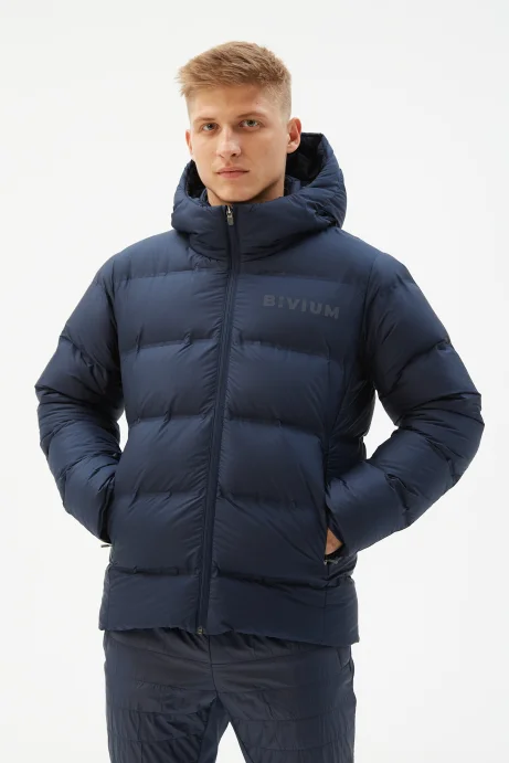 Куртка пуховая Bivium д/муж. "Gelu" синий в Твери