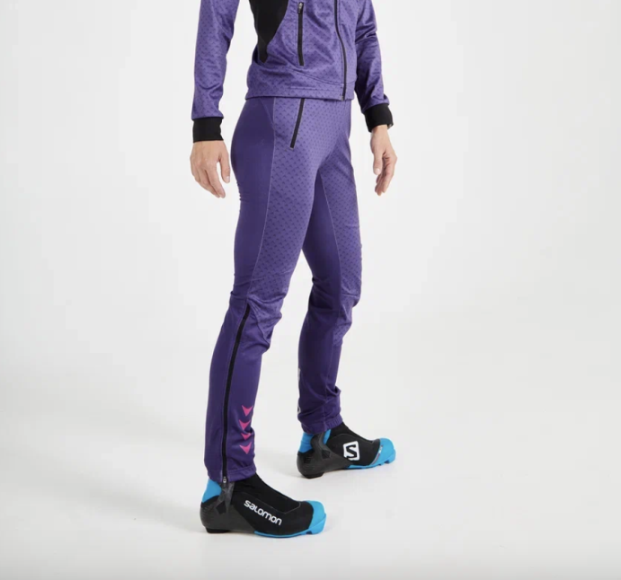 Брюки разминочные КОМАНДНАЯ ЛИНИЯ Баланс жен. SPT201W-0610 фиолетовый розовый в Твери