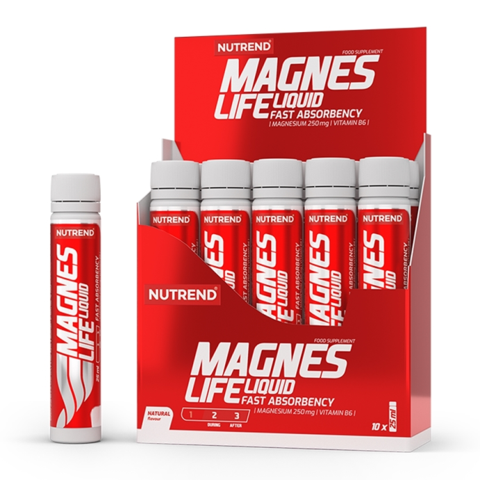 Жидкий магний MagnesLife Nutrend, 10шт по 25мл (Без вкуса)
