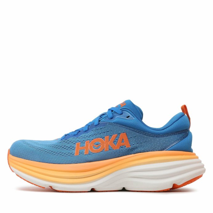 Кроссовки Hoka M BONDI 8 Coastal Sky/ Vibrant Orange