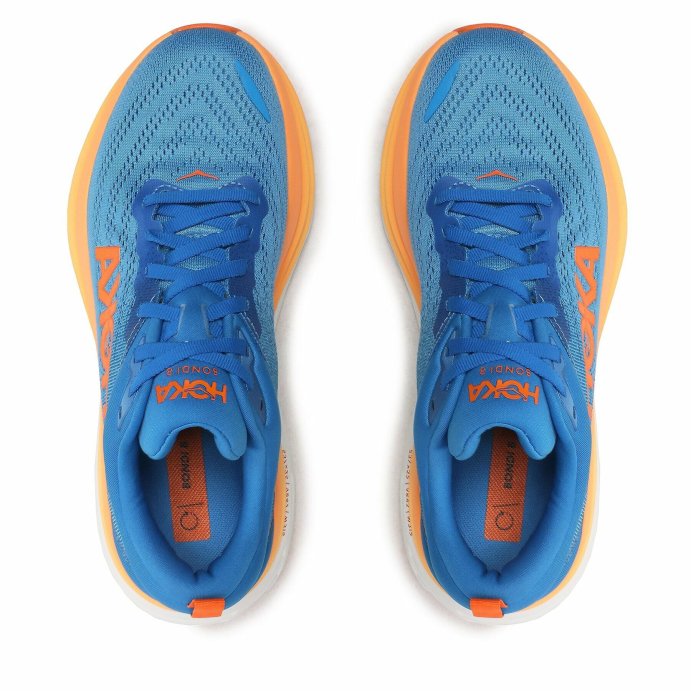Кроссовки Hoka M BONDI 8 Coastal Sky/ Vibrant Orange