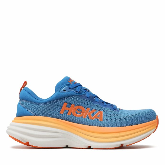 Кроссовки Hoka M BONDI 8 Coastal Sky/ Vibrant Orange