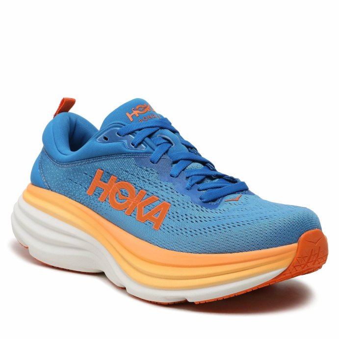 Кроссовки Hoka M BONDI 8 Coastal Sky/ Vibrant Orange
