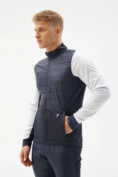 Куртка разминочная Bivium &quot;Классик&quot; муж. синий_белый