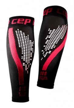 Компрессионные гетры CEP NIGHTTECH чёрно-розовые C30NW WS4H-4-0