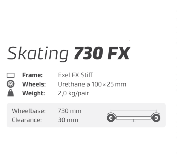 Лыжероллеры коньковые MARWE Skating 730 FX STIFF (US6)