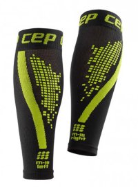 Компрессионные гетры CEP NIGHTTECH чёрно-салатовые C30NW WS4H-G-0