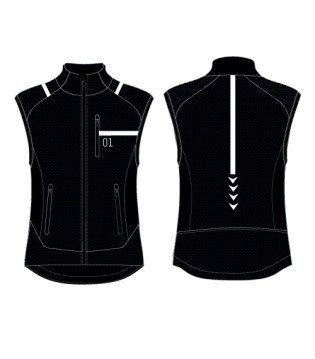 Жилет КОМАНДНАЯ ЛИНИЯ Пик муж. SVT201M-0901 черный белый в Твери