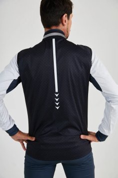 Жилет КОМАНДНАЯ ЛИНИЯ Пик муж. SVT201M-0901 черный белый