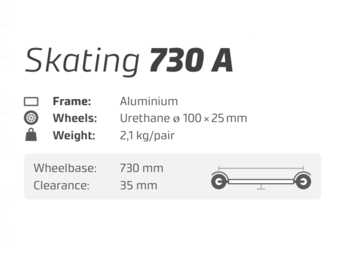 Лыжероллеры коньковые MARWE Skating 730A (US6)